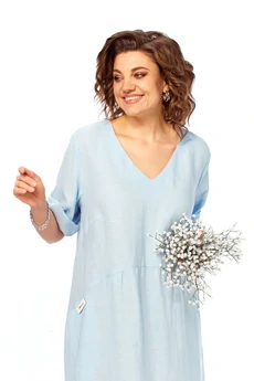 Платье 2172 голубой Diamant