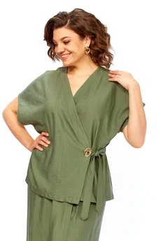 Костюм брючный 2173 олива Diamant