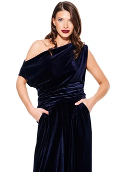 Блузка 3923 синий Elletto Life