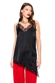 Блузка-топ 3924 черный Elletto Life