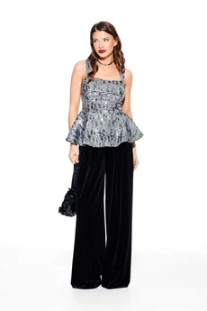 Блузка-топ 3931 серый Elletto Life