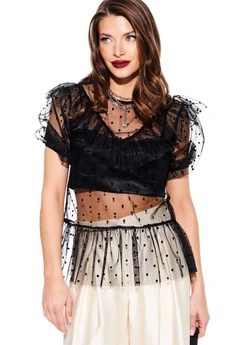 Блузка 3934 черный Elletto Life