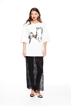 Футболка 3938 молочно-золотой Elletto Life