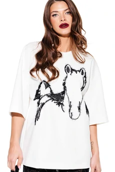 Футболка 3938 молочный Elletto Life