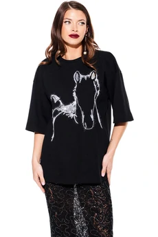 Футболка 3938 черный Elletto Life