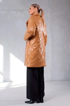 Пальто  1275-10 коричневый Erika