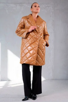 Пальто  1275-10 коричневый Erika