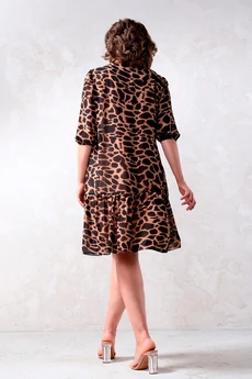 Платье  1590 коричневый Erika