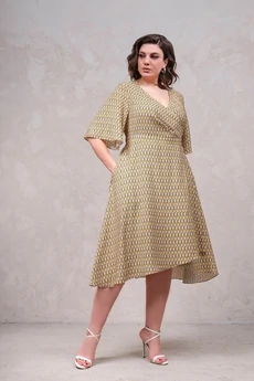 Платье  1632-1 желтый  Erika