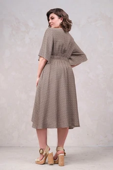 Платье  1632-2 коричневый  Erika