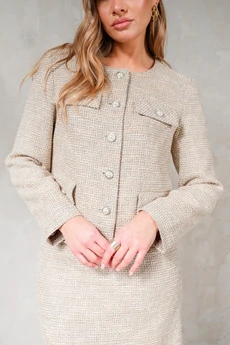 Костюм с юбкой 1754 бежевый Erika