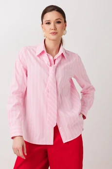 Рубашка+галстук 1018 розовый ERTANNO