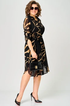 Платье 7046 принт ленты EVA GRANT