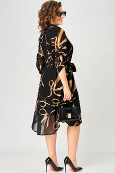 Платье 7046 принт ленты EVA GRANT