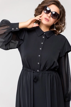 Платье 7168 черный EVA GRANT