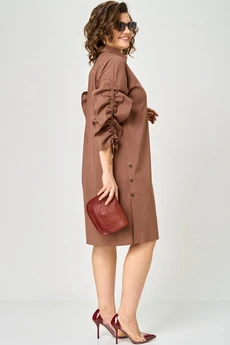 Платье 7102 молочный шоколад EVA GRANT