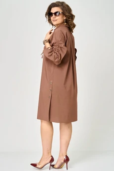 Платье 7102 молочный шоколад EVA GRANT
