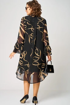 Платье 7122 принт ленты EVA GRANT