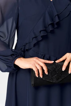 Платье 7122В темно-синий EVA GRANT