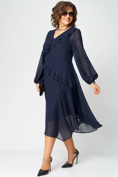 Платье 7122В темно-синий EVA GRANT