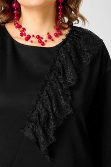 Блузка 7148-1 черный EVA GRANT