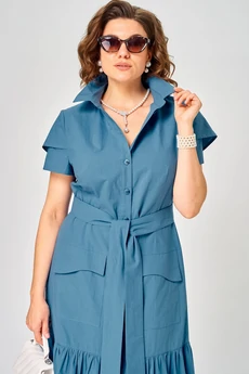 Платье 7168Е цвет джинс EVA GRANT