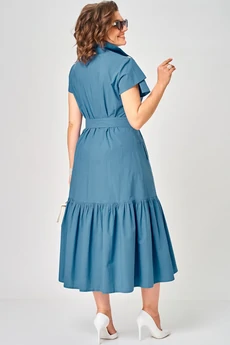 Платье 7168Е цвет джинс EVA GRANT