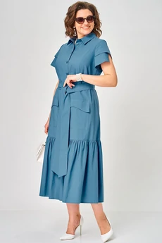 Платье 7168Е цвет джинс EVA GRANT