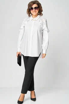 Блузка 7174-1 белый EVA GRANT