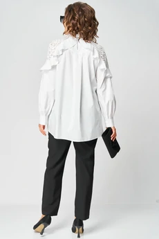 Блузка 7174-1 белый EVA GRANT