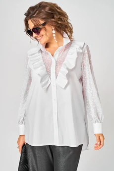 Блузка 7174-1В белый EVA GRANT