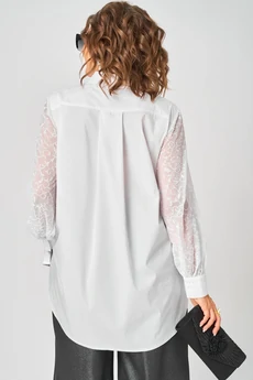 Блузка 7174-1В белый EVA GRANT