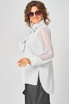 Блузка 7174-1В белый EVA GRANT