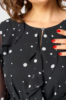 Платье 7177 горох EVA GRANT