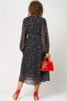 Платье 7177 горох EVA GRANT