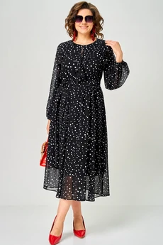 Платье 7177С горох EVA GRANT