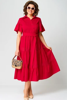 Платье 7181М красный EVA GRANT