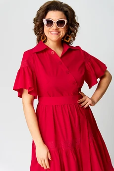 Платье 7181М красный EVA GRANT