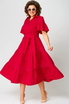 Платье 7181М красный EVA GRANT