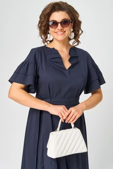 Платье 7181Р темно-синий EVA GRANT