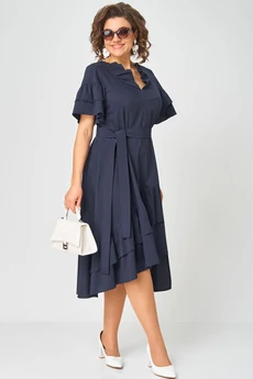 Платье 7181Р темно-синий EVA GRANT