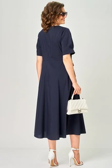 Платье 7200 синий EVA GRANT