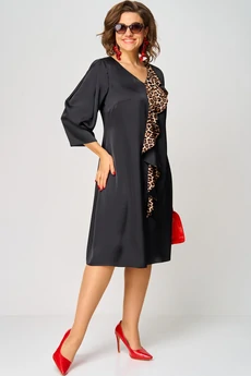 Платье 7200Л принт леопард EVA GRANT