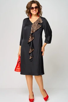 Платье 7200Л принт леопард EVA GRANT