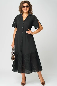 Платье 7216 черный EVA GRANT