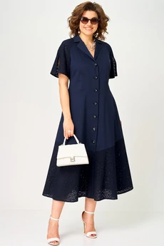 Платье 7216 синий EVA GRANT