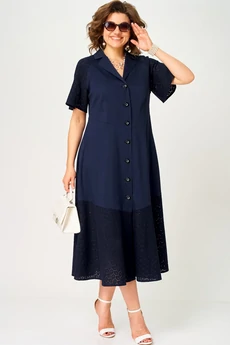 Платье 7216 синий EVA GRANT