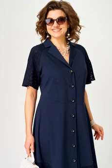 Платье 7216 синий EVA GRANT