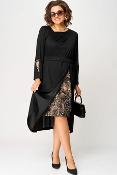 Платье 7220Б принт капучино EVA GRANT