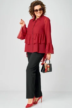 Блузка 7221 красный EVA GRANT